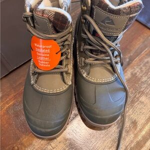 Ozark Trail Gray Waterproof Insulated Ankle Boots